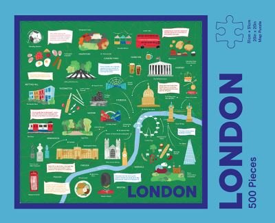 Cover for Hardie Grant Explore · London Map Puzzle: 500-Piece Jigsaw Puzzle - Map Puzzle (SPIEL) [First Edition, Novelty,Slips,Act Pcks,Dolls,Puzzle edition] (2021)