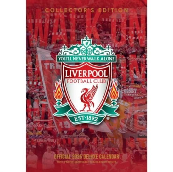 Cover for Liverpool FC A3 Deluxe Calendar 2025 (Calendar) (2024)