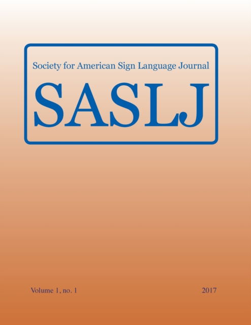 Cover for Jody H Cripps · Society for American Sign Language Journal (Paperback Book) (2019)