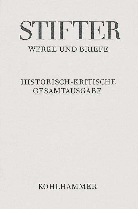 Cover for Adalbert Stifter · Studien: Buchfassungen 2. Band (Adalbert Stifter: Werke Und Briefe) (German Edition) (Innbunden bok) [German edition] (1982)