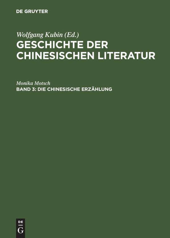 Cover for Motsch · Die chinesische Erzählung (Book) [German edition] (2003)