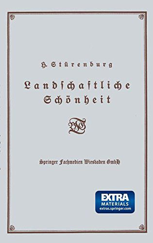 Cover for Dr. Heinrich Stürenburg · Landschaftliche Schönheit (Paperback Book) [German, 1926 edition] (1926)