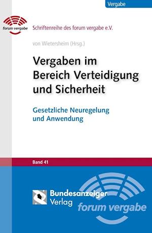 Cover for Dippel · Vergaben im Bereich Verteidigung (Book)