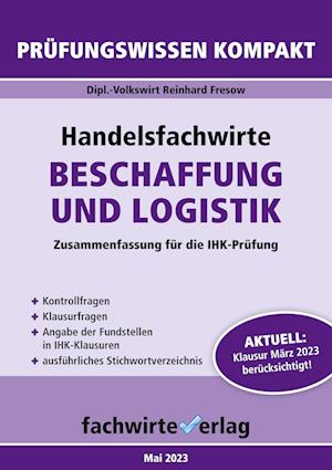 Cover for Reinhard Fresow · Handelsfachwirte: Beschaffung und Logistik (Book) (2023)