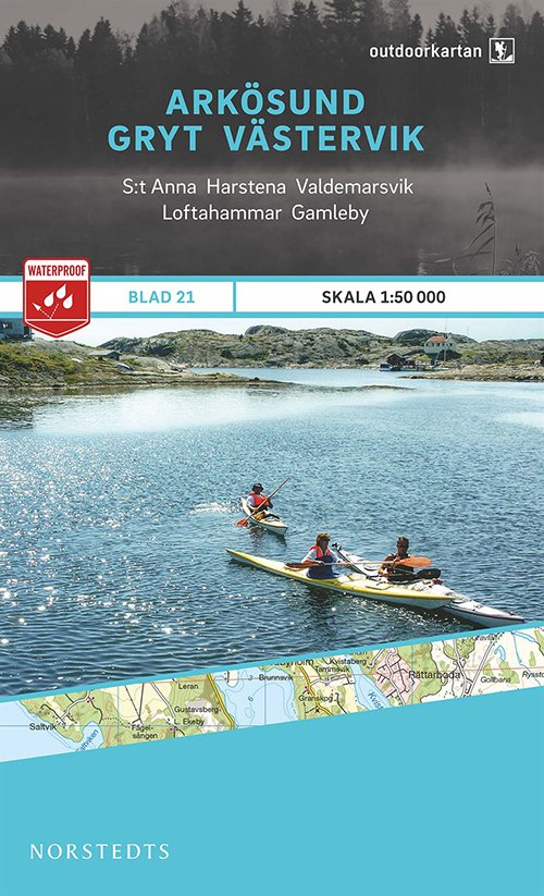 Cover for Norstedts · Outdoorkartan: Arkösund - Gryt - Västervik (Hardcover bog) (2015)