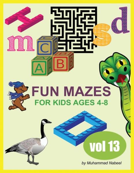 Cover for Muhammad Nabeel · Fun Mazes for Kids Ages 4-8 - Vol 13 (Paperback Bog) (2020)