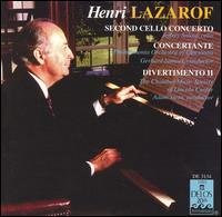 Cover for H. Lazarof · Cello Concertos (CD) (2010)