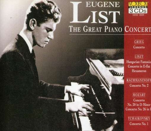 Great Piano Concerti - Eugene List - Muziek - VOXBOX - 0047163350429 - 30 juni 1990