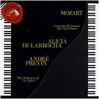 Cover for Mozart / De Larrocha / Previn · Concerto &amp; Sonata for 2 Pianos (CD) (1995)