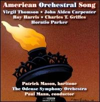 Cover for Thomson / Parker / Mason / Odense Sym / Mann · American Orchestral Song (CD) (2008)