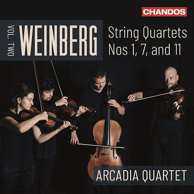 Weinberg String Quartets Nos. 1, 7 & - Arcadia Quartet - Musik - CHANDOS - 0095115217429 - 3. Juni 2022