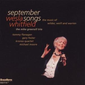 Cover for Wesla Whitfield · September Songs: Music of Wilder Weill &amp; Warren (CD) (2003)