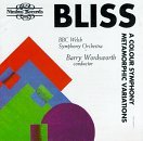 Cover for Bliss / Wordsworth / Bbc Welsh Symphony Orchestra · Colour Symphony Metamorphic Variations (CD) (1992)