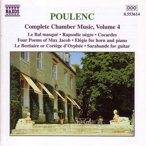 Chamber Music 4 - F. Poulenc - Musiikki - NAXOS - 0730099461429 - maanantai 18. toukokuuta 2009