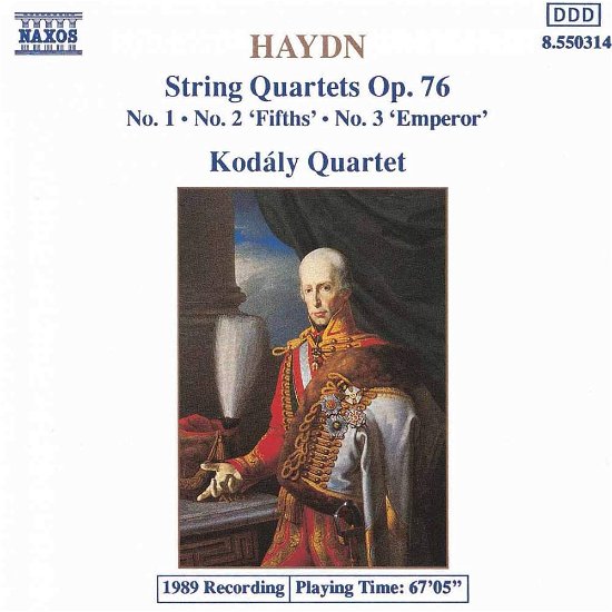 Cover for Haydn / Kodaly Quartet · String Quartets Op. 76, Nos. 1 (CD) (1992)