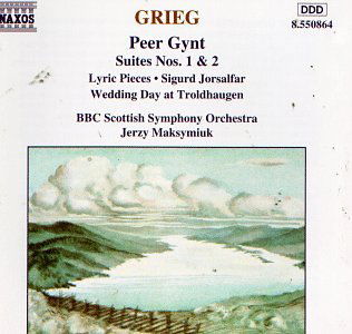 Cover for Grieg / Maksymiuk / Bbc Scottish Symphony · Peer Gynt Suites 1 &amp; 2 (CD) (1994)
