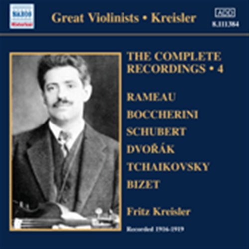 Cover for Fritz Kreisler · V 4: Complete Solo Recordings (CD) (2012)