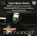 Giulini,carlo Maria / Berliner Philharmoniker · Webern Six Pieces for Orchestr (CD) (2017)