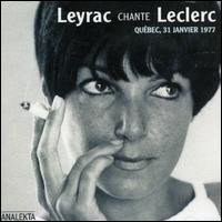 Cover for Monique Leyrac · Chante Leclerc (CD) (2006)