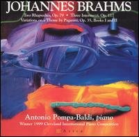 Cover for Brahms / Pompa-baldi · 2 Rhapsodies Op 79 (CD) (2001)