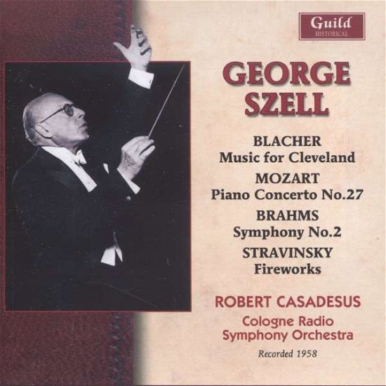 George Szell-blacher Mozart Etc. 1958 - Blacher / Mozart / Brahms - Musikk - GLH - 0795754240429 - 10. juni 2014