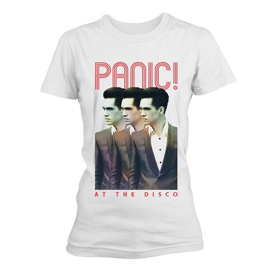 Cover for Panic! at the Disco · Seeing Triple (T-shirt) [White edition] (2017)