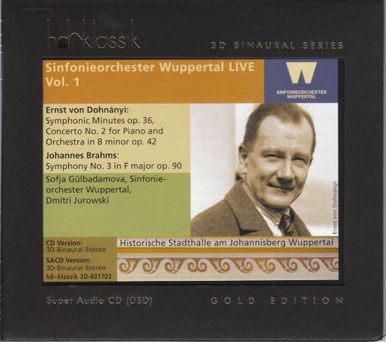 Dohanyi & Brahms: Sinfonieorchester Wuppertal Live 1 - Sofja Gulbadamova / Sinfonie-orchester Wuppertal / Dmitri Jurowski - Musik - CYBELE - 0809548018429 - 19. Januar 2018