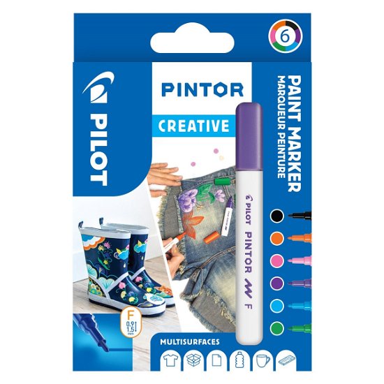 Cover for Pilot · Pintor Creative Marker Box With 6 Classic Colors (fine Tip) (Legetøj)