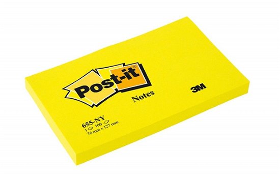 Cover for 3M Post-it · 3M Post-it - 100 Foglietti Post-it Colore Giallo Neon 127x76mm (6 pz) (MERCH)