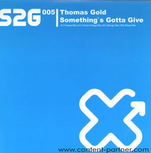 Cover for Thomas Gold · Something's Gotta Give (12&quot;) (2009)