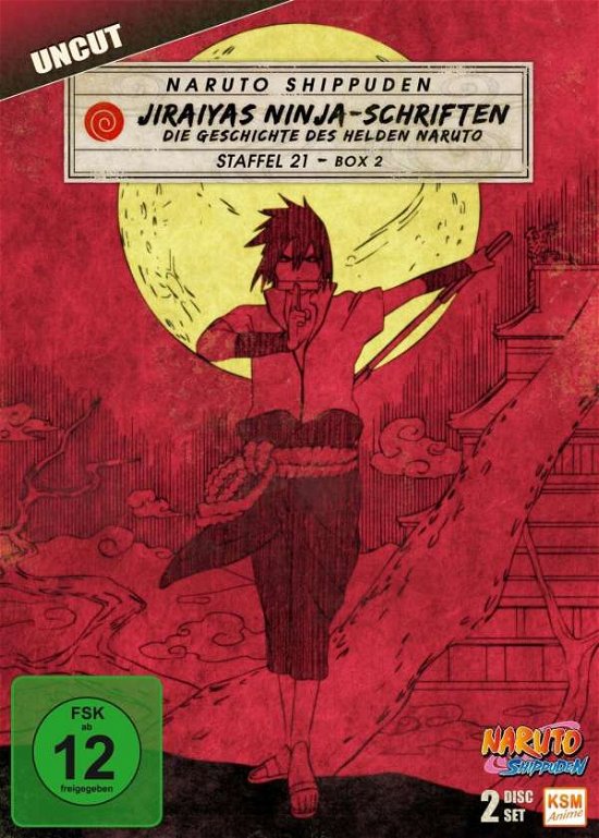 Cover for Naruto Shippuden - Jiraiyas Ninja-schriften: Die Geschichte Des Helden Naruto - Staffel 21.2: Episod (DVD) (2018)