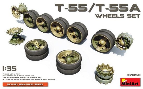 Cover for MiniArt · T-55/t-55a Wheels Set (Leksaker)