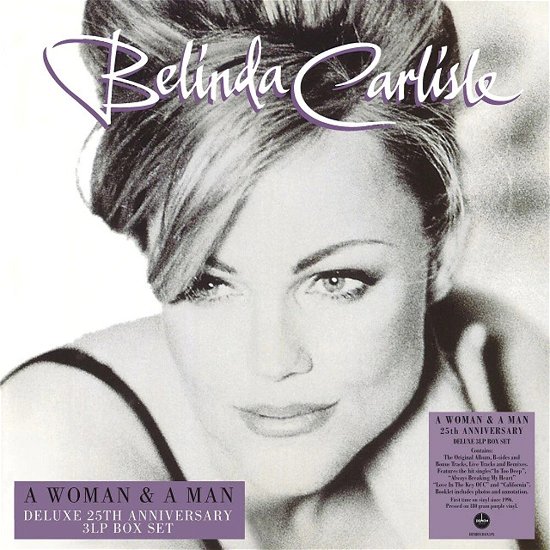 Cover for Belinda Carlisle · A Woman And A Man - 25th Anniversary (Purple Vinyl) (LP) (2021)
