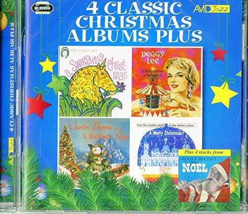 Cover for Ella Fitzgerald / Peggy Lee / Charles Brown / Stan Kenton · Four Classic Christmas Albums Plus (Ella Wishes You A Swinging Christmas / Christmas Carousel / Sings Christmas Songs / A Merry Christmas) (CD) (2016)