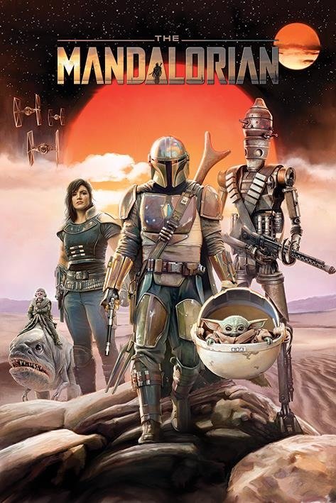 STAR WARS - The Mandalorian Group - Poster 61x91 - P.Derive - Merchandise - Pyramid Posters - 5050574346429 - February 1, 2021