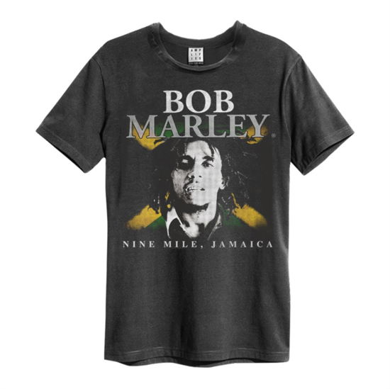 Bob Marley - Nine Miles Amplified Vintage Charcoal X Large T-Shirt - Bob Marley - Koopwaar - AMPLIFIED - 5054488704429 - 