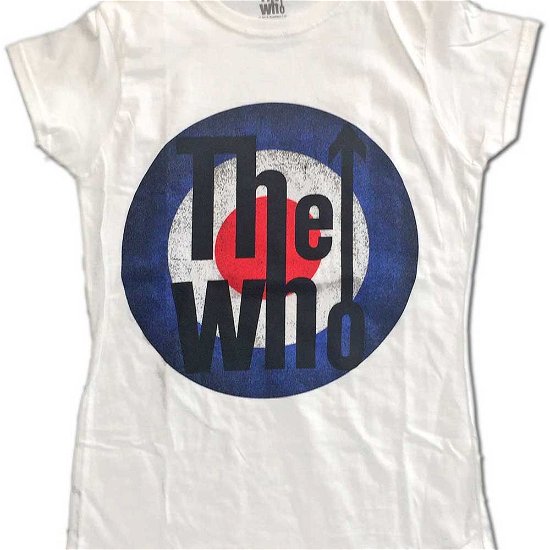 Cover for The Who · The Who Ladies T-Shirt: Vintage Target (T-shirt) [size M] [White - Ladies edition]