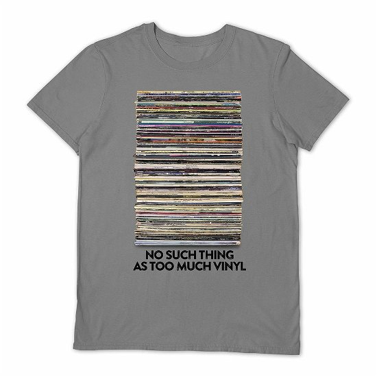 Cover for Vinyl Junkie · Too Much Vinyl Grey Small T Shirt (T-shirt) [size S]