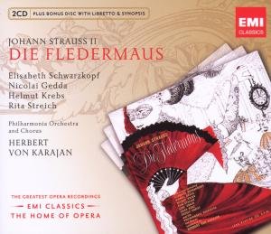 Strauss: Die Fledermaus - Karajan - Schwarzkopf - Gedda - Musik - EMI CLASSICS - 5099996684429 - 15. oktober 2009