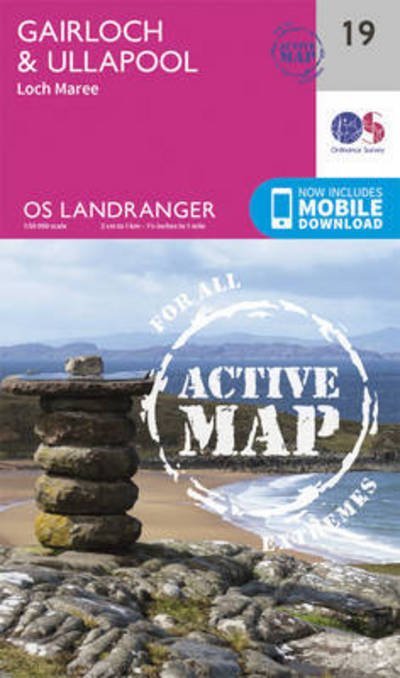 Cover for Ordnance Survey · Gairloch &amp; Ullapool, Loch Maree - OS Landranger Active Map (Landkarten) [February 2016 edition] (2016)