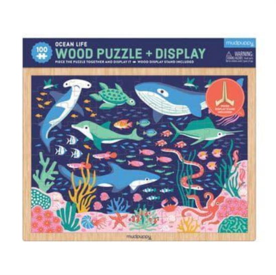 Cover for Mudpuppy · Ocean Life 100 Piece Wood Puzzle + Display (GAME)