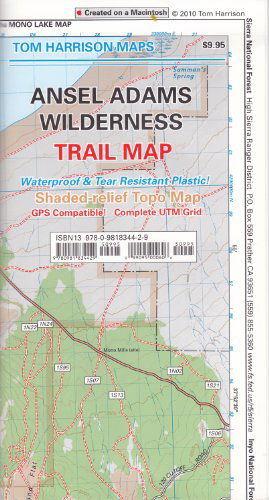 Cover for Tom Harrison Maps · Ansel Adams Wilderness Trail Map (Tom Harrison Maps) (Map) (2010)