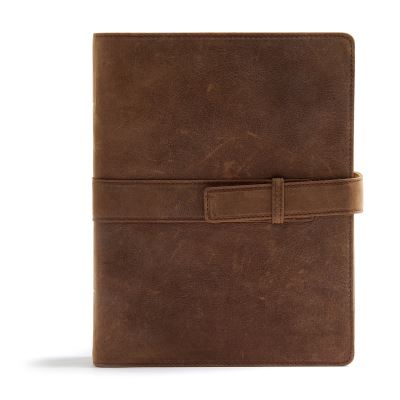 Cover for C. S. B. Bibles CSB Bibles by Holman · CSB Legacy Notetaking Bible, Tan Genuine Leather with Strap (Book) (2019)