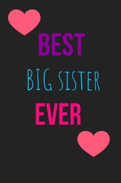 Cover for Joyful Creations · Best Big Sister Ever Blank Lined Journal (Paperback Book) (2024)
