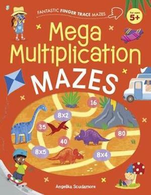 Cover for Catherine Casey · Fantastic Finger Trace Mazes: Mega Multiplication Mazes - Fantastic Finger Trace Mazes (Paperback Book) (2020)