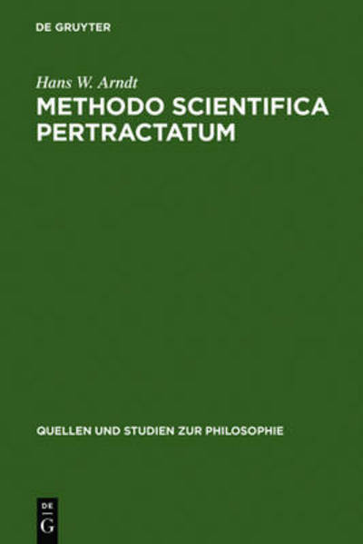 Cover for Arndt · Methodo scientifica pertractatum (Book) (1972)