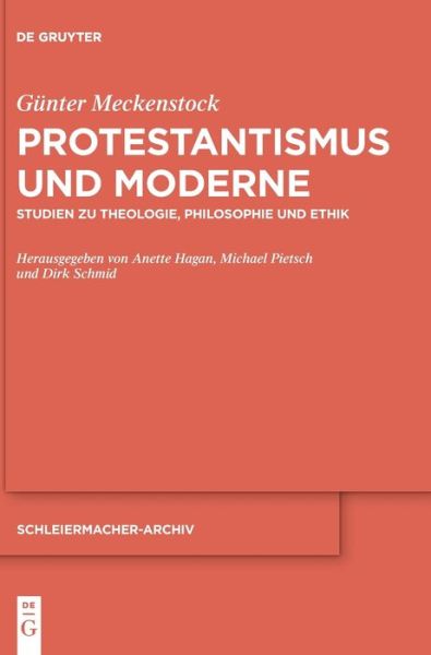 Cover for Gunter Meckenstock · Protestantismus Und Moderne (Hardcover Book) (2022)