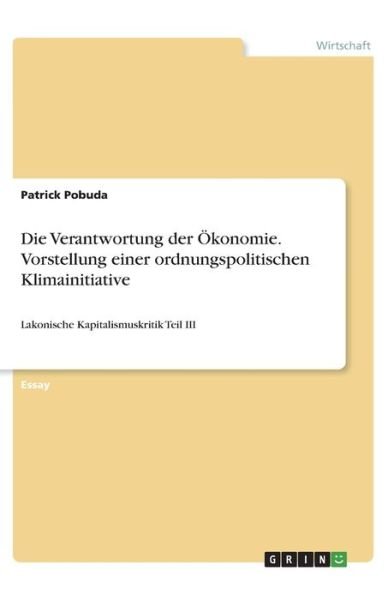 Cover for Pobuda · Die Verantwortung der Ökonomie. (Book)