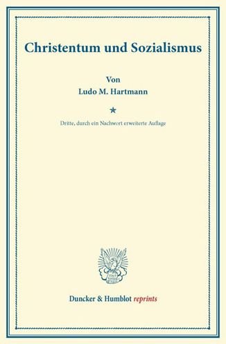 Cover for Hartmann · Christentum und Sozialismus. (Bog) (2013)