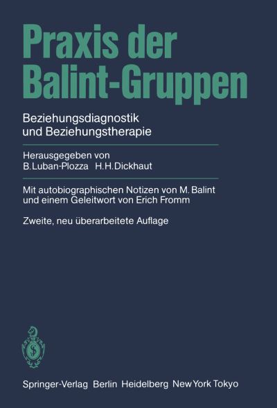 Cover for Boris Luban-plozza · Praxis Der Balint-gruppen (Paperback Book) [2 Rev edition] (1984)
